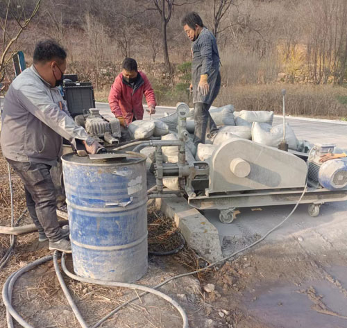 北海路面下沉注浆